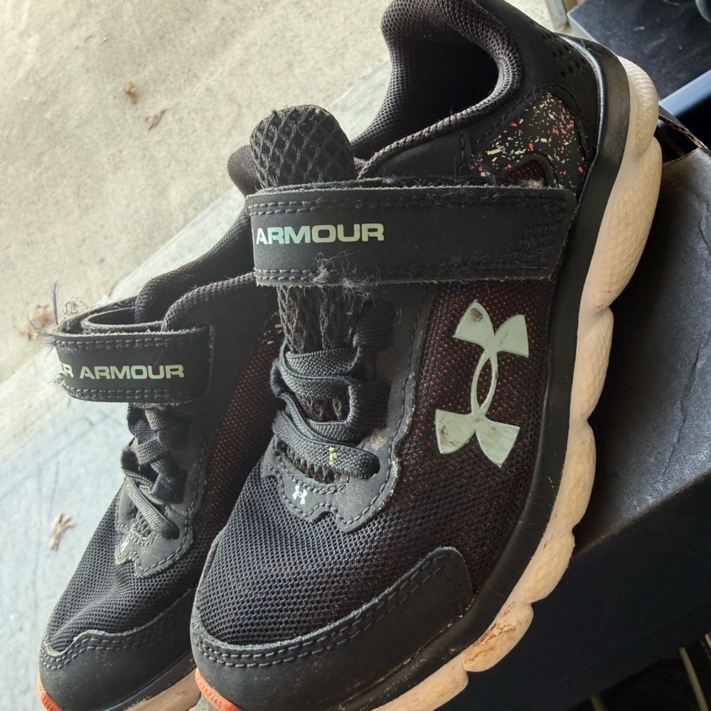 Under Armour Black Sneakers with White Logo